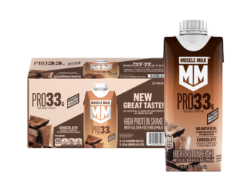 Muscle Milk Pro Series PRO33g Protein Shake Chocolate 15 Pack 33g Protein Ready to Drink